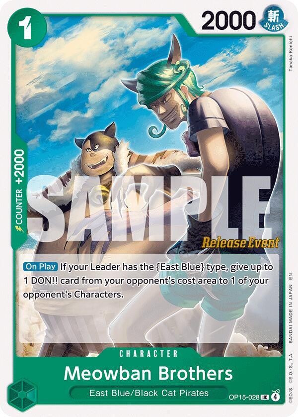 Meowban Brothers OP15-028 Adventure on Kami's Island Release Event Cards Card