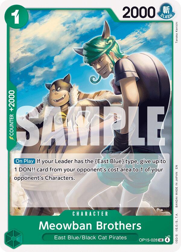 Meowban Brothers OP15-028 Adventure on Kami's Island Card