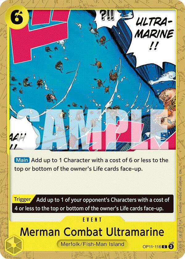 Merman Combat Ultramarine OP11-116 A Fist of Divine Speed Card