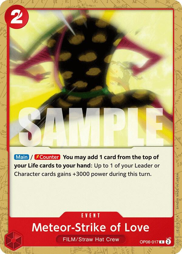 Meteor-Strike of Love OP06-017 Wings of the Captain Card