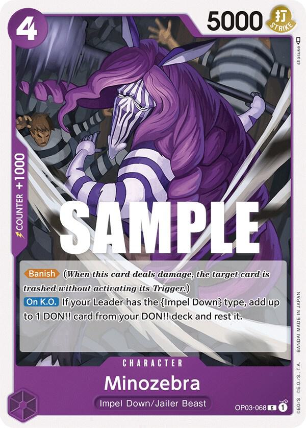 Minozebra OP03-068 Pillars of Strength Card