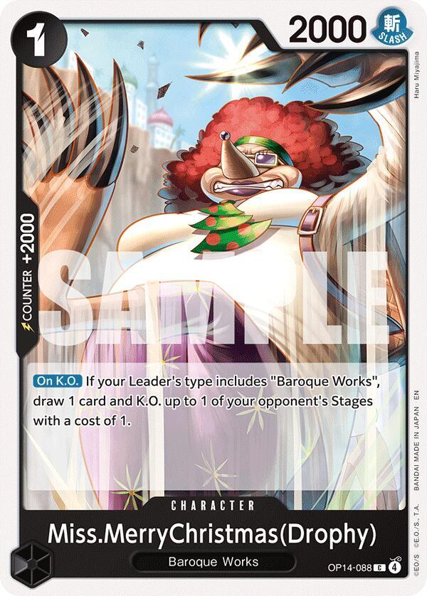 Miss.MerryChristmas(Drophy) OP14-088 The Azure Sea's Seven Card