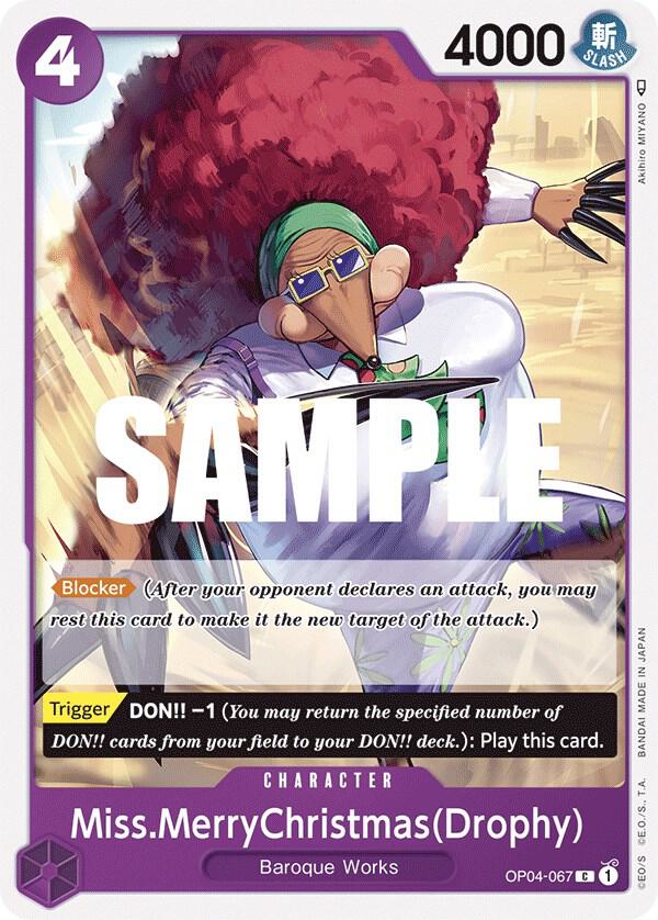 Miss.MerryChristmas(Drophy) OP04-067 Kingdoms of Intrigue Card