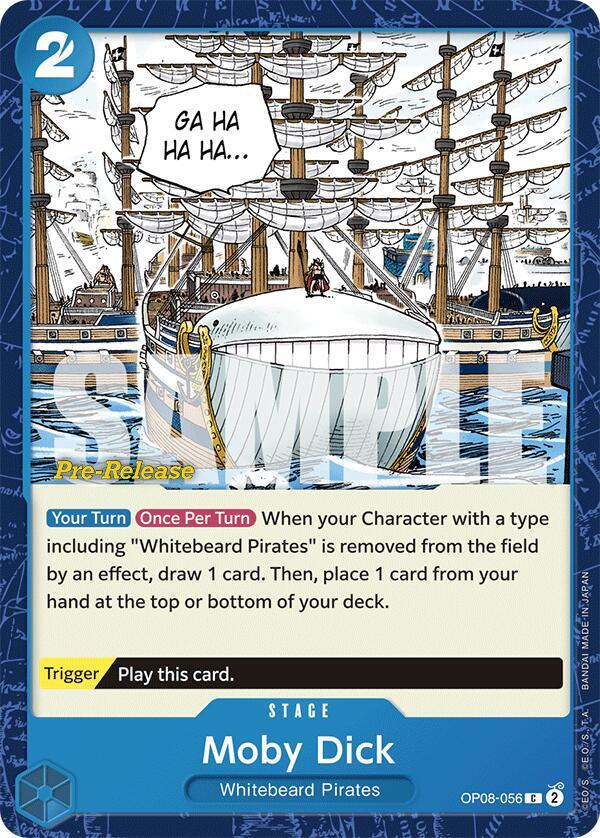 Moby Dick OP08-056 Two Legends Pre-Release Cards Card