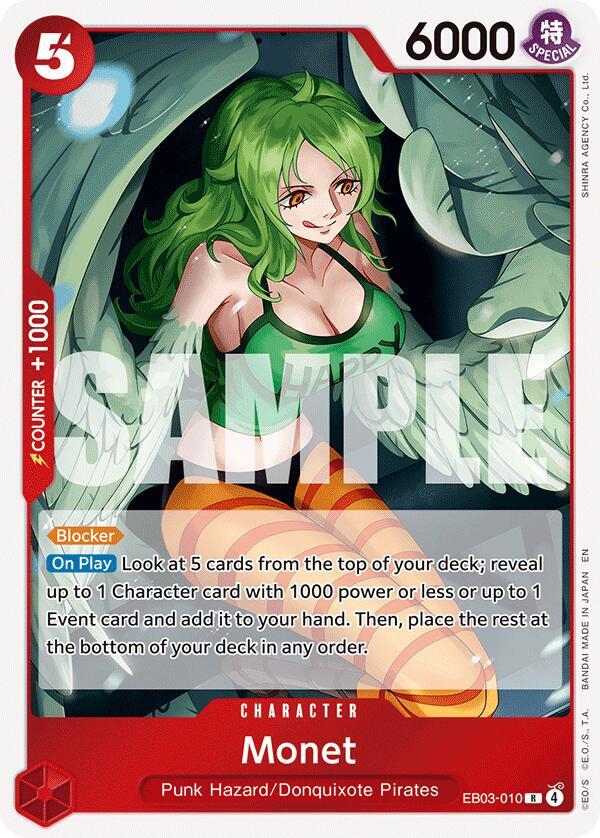 Monet EB03-010 Extra Booster: One Piece Heroines Edition Card