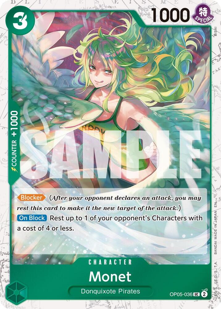 Monet (Pirate Foil) OP05-036 Premium Booster -The Best- Vol. 2 Card