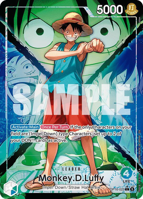 Monkey.D.Luffy (022) (Alternate Art) OP16-022 The Time of Battle Card