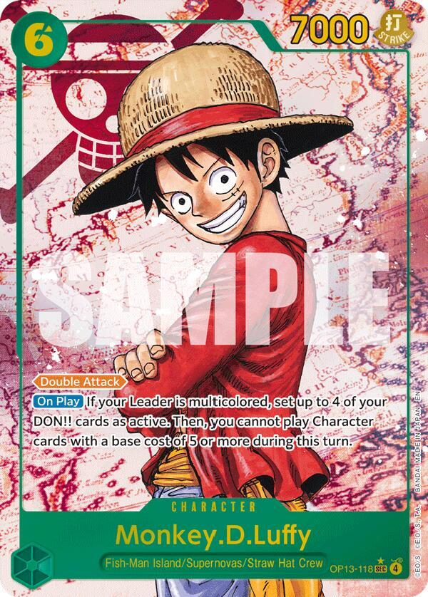 Monkey.D.Luffy (118) (Parallel) OP13-118 Carrying On His Will Card