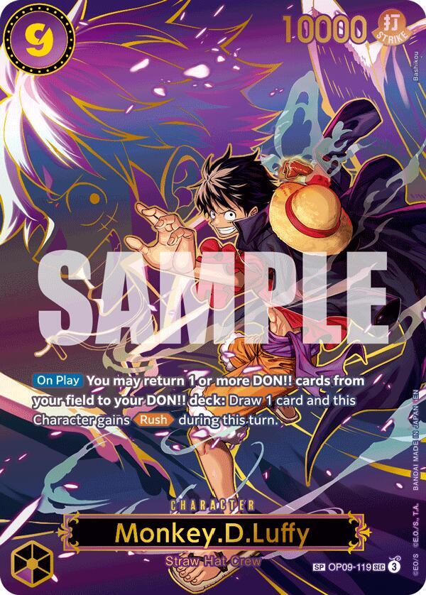 Monkey.D.Luffy - OP09-119 (SP) OP09-119 Carrying On His Will Card
