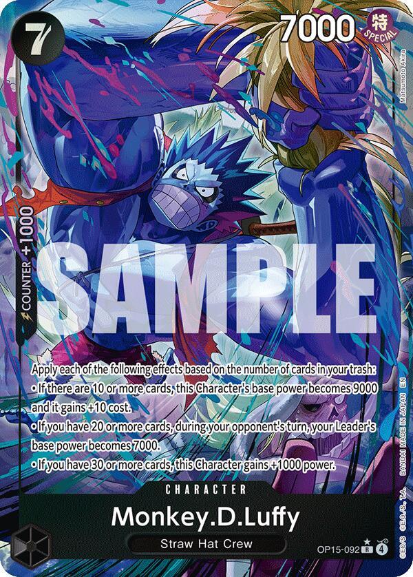 Monkey.D.Luffy (OP15-092) (Alternate Art) OP15-092 Adventure on Kami's Island Card