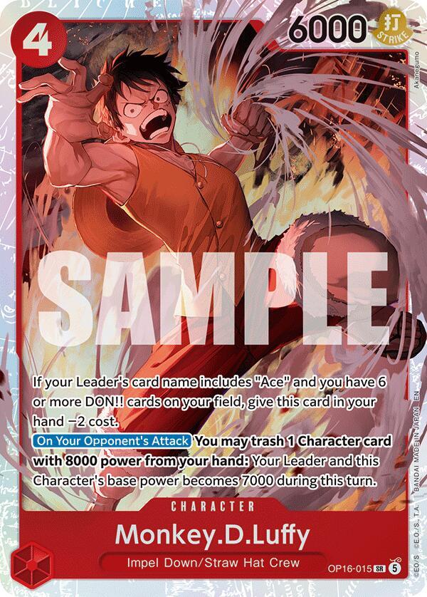 Monkey.D.Luffy OP16-015 The Time of Battle Card