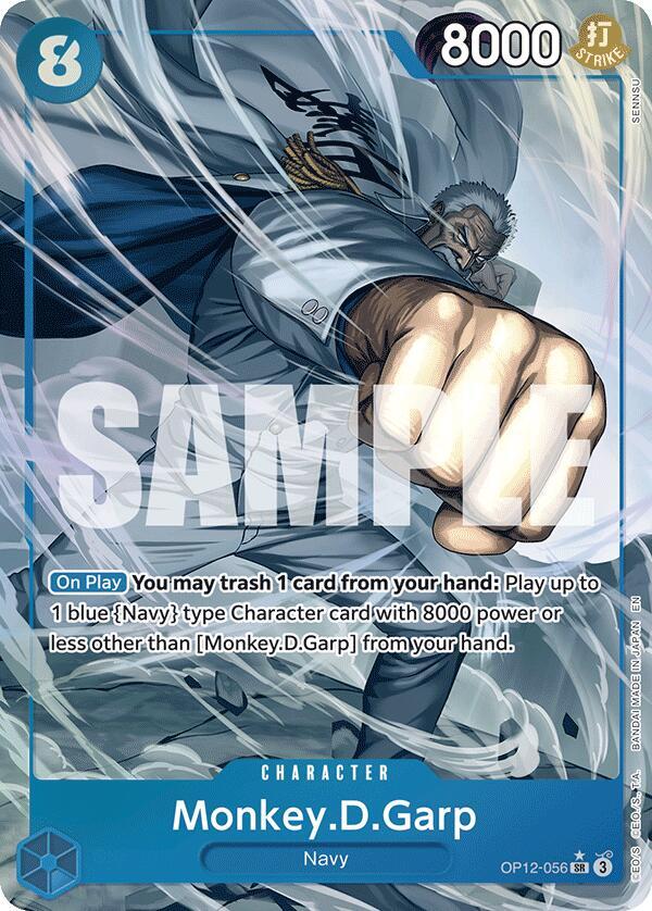 Monkey.D.Garp (Alternate Art) OP12-056 Legacy of the Master Card
