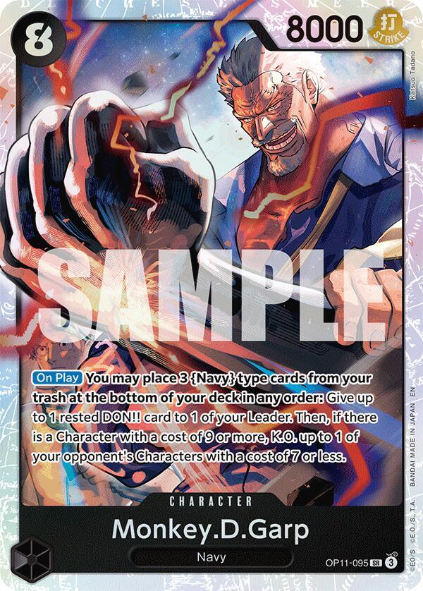 Monkey.D.Garp OP11-095 A Fist of Divine Speed Card