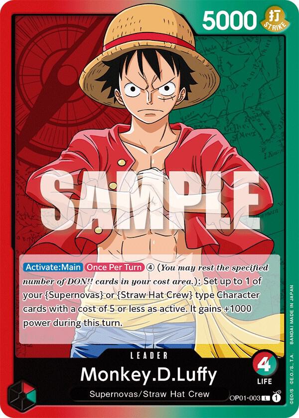 Monkey.D.Luffy (003) OP01-003 Romance Dawn Card