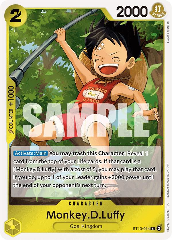Monkey.D.Luffy (014) ST13-014 Ultra Deck: The Three Brothers Card
