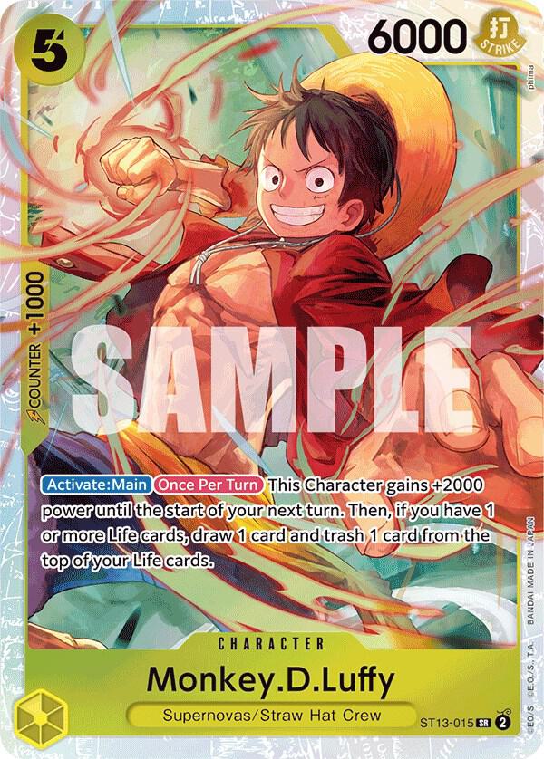 Monkey.D.Luffy (015) ST13-015 Ultra Deck: The Three Brothers Card