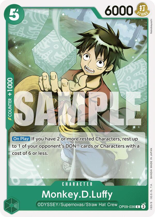 Monkey.D.Luffy (036) OP09-036 Emperors in the New World Card
