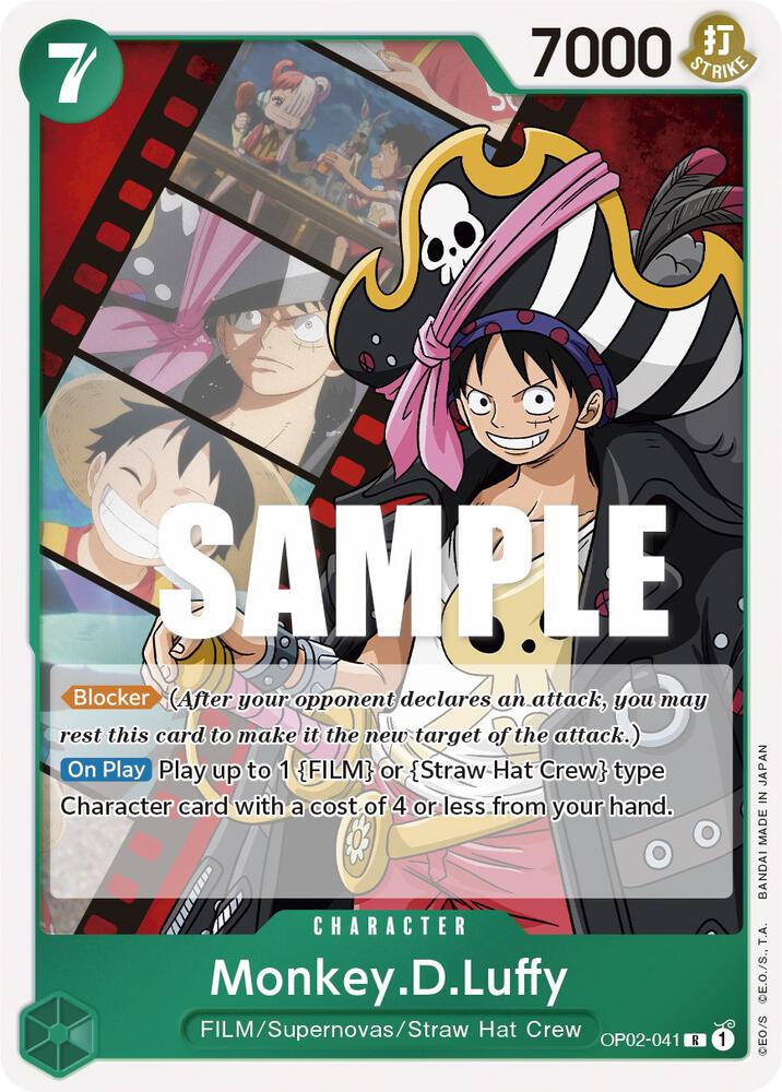 Monkey.D.Luffy (041) OP02-041 Paramount War Card