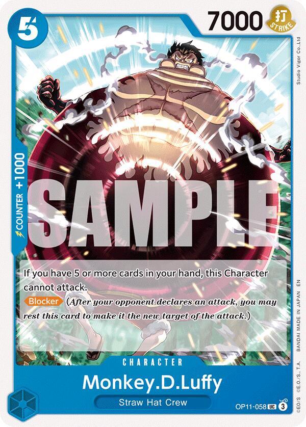 Monkey.D.Luffy (058) OP11-058 A Fist of Divine Speed Card
