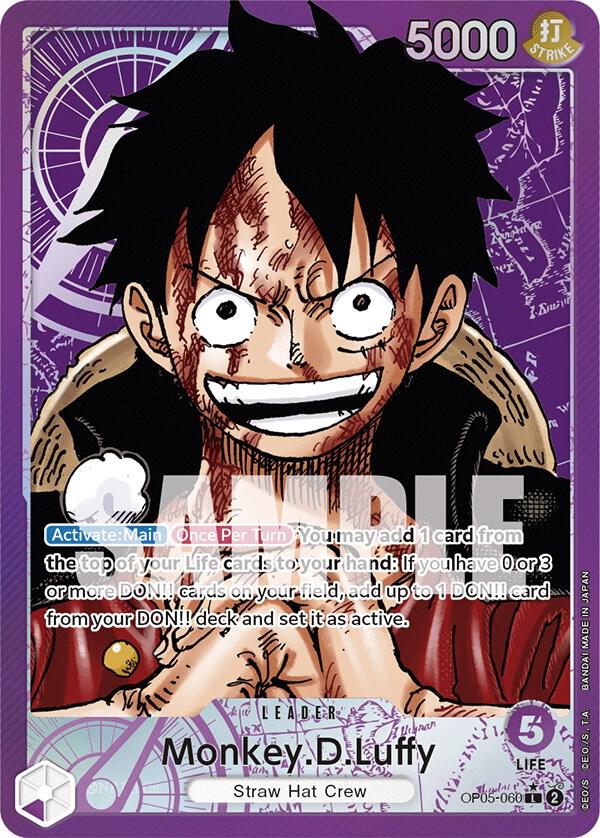 Monkey.D.Luffy (060) (Alternate Art) OP05-060 Awakening of the New Era Card