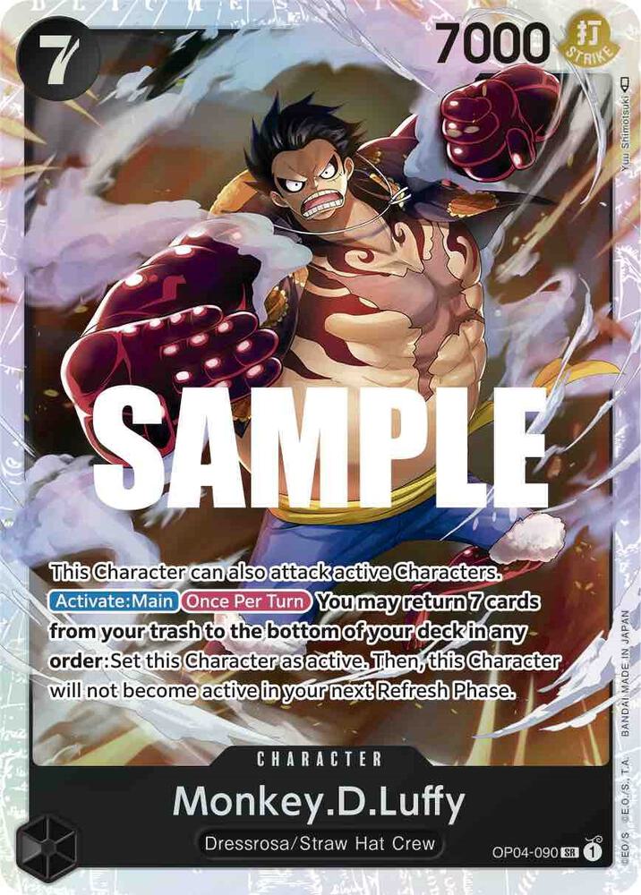 Monkey.D.Luffy (090) OP04-090 Kingdoms of Intrigue Card