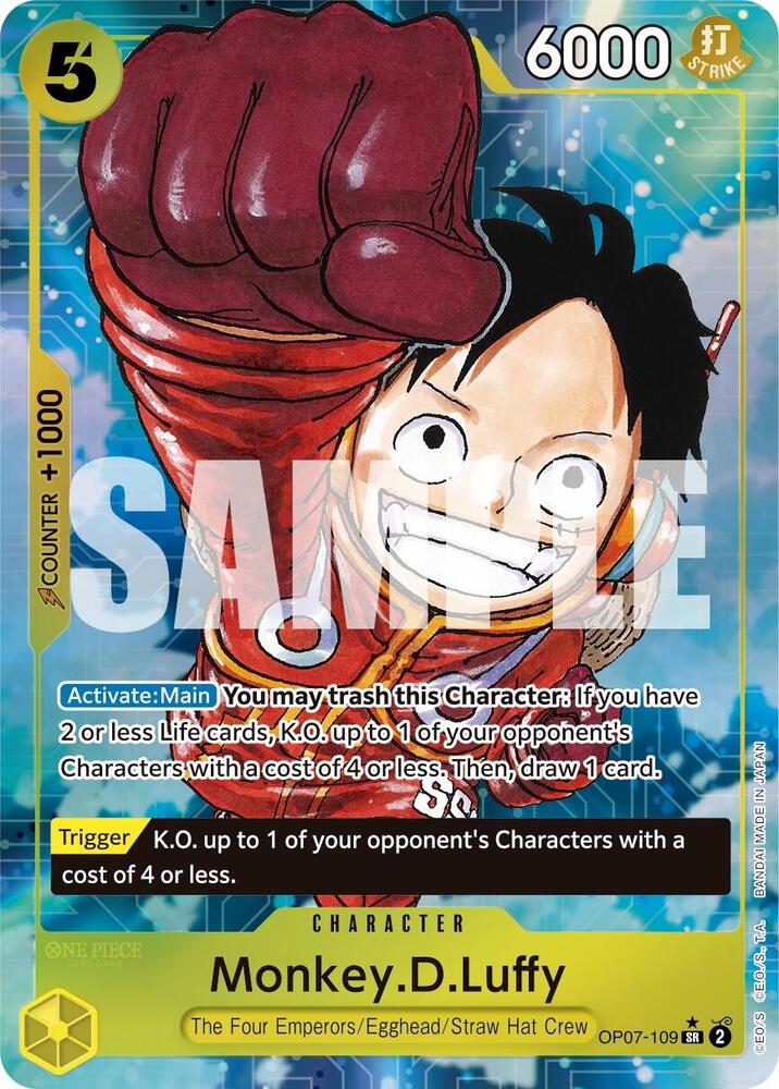 Monkey.D.Luffy (109) (Parallel) OP07-109 500 Years in the Future Card
