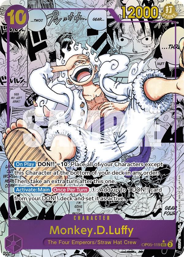 Monkey.D.Luffy (119) (Alternate Art) (Manga) OP05-119 Awakening of the New Era Card