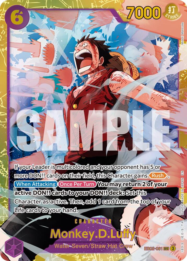 Monkey.D.Luffy - EB02-061 (Reprint) EB02-061 Premium Booster -The Best- Vol. 2 Card