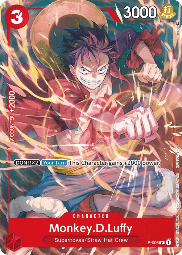 Monkey.D.Luffy - P-006 (Tournament Pack Vol. 1) P-006 One Piece Promotion Cards Card