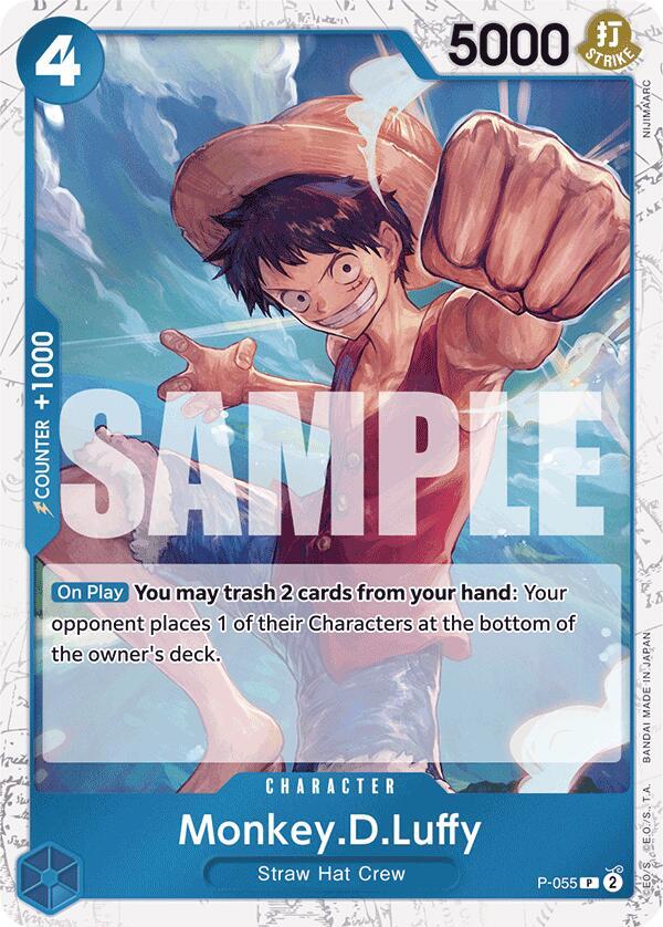 Monkey.D.Luffy (P-055) (Jolly Roger Foil) P-055 Premium Booster -The Best- Card