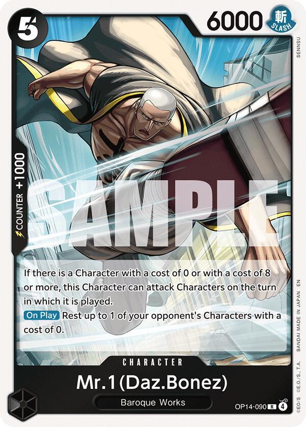 Mr.1(Daz.Bonez) OP14-090 The Azure Sea's Seven Card