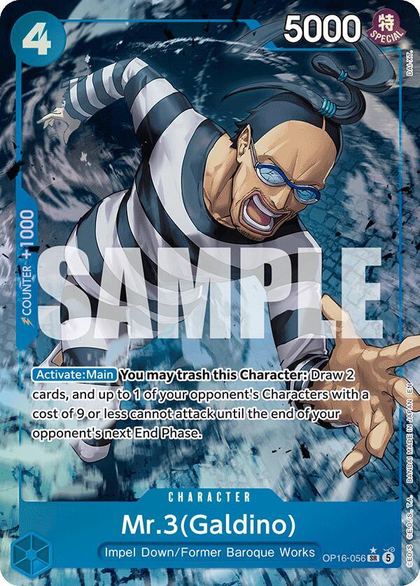 Mr.3(Galdino) (056) (Alternate Art) OP16-056 The Time of Battle Card