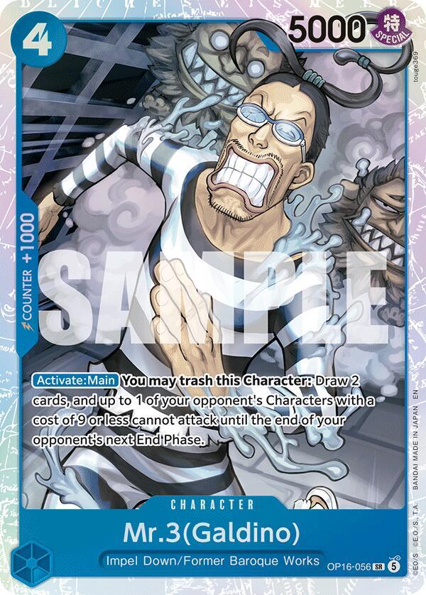 Mr.3(Galdino) (056) OP16-056 The Time of Battle Card