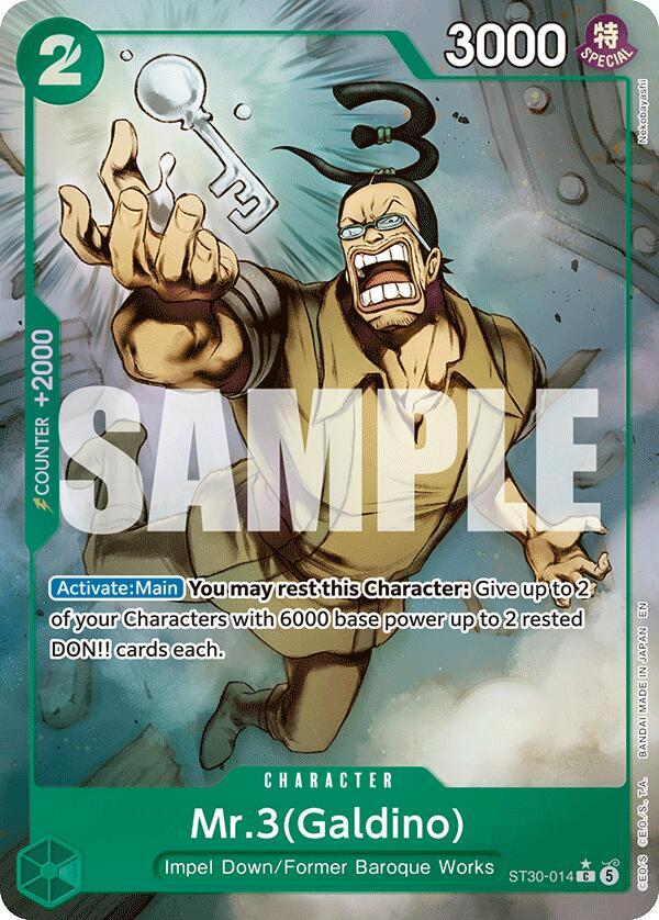 Mr.3(Galdino) (Full Art) ST30-014 Starter Deck EX: Luffy & Ace Card