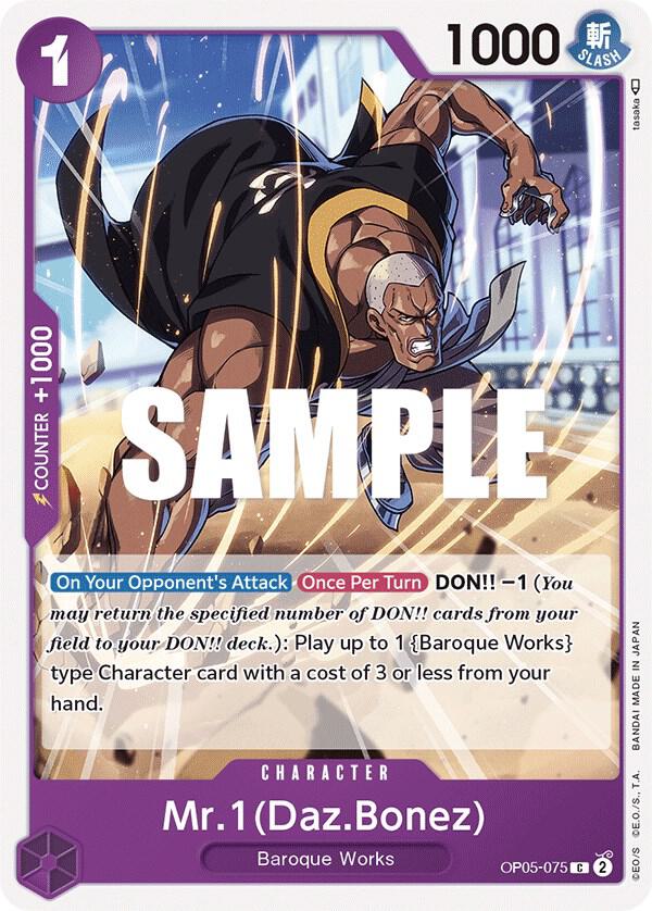 Mr.1 (Daz.Bonez) OP05-075 Awakening of the New Era Card