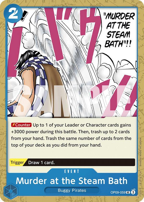 Murder at the Steam Bath OP09-059 Emperors in the New World Card