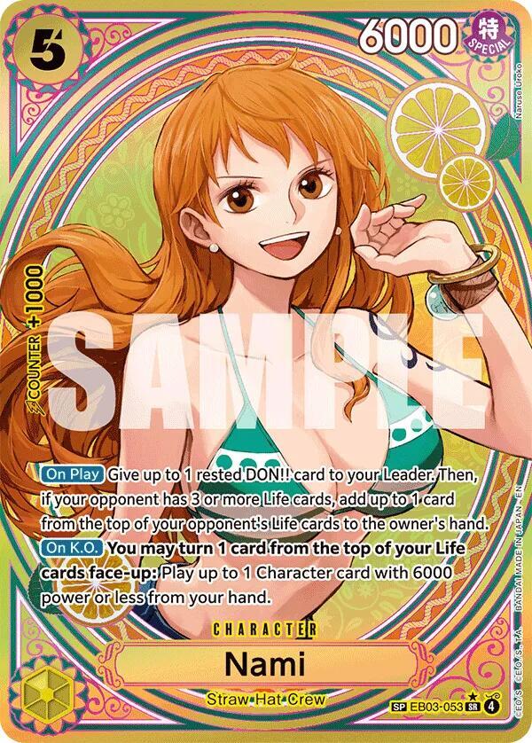Nami (053) (SP) EB03-053 Extra Booster: One Piece Heroines Edition Card