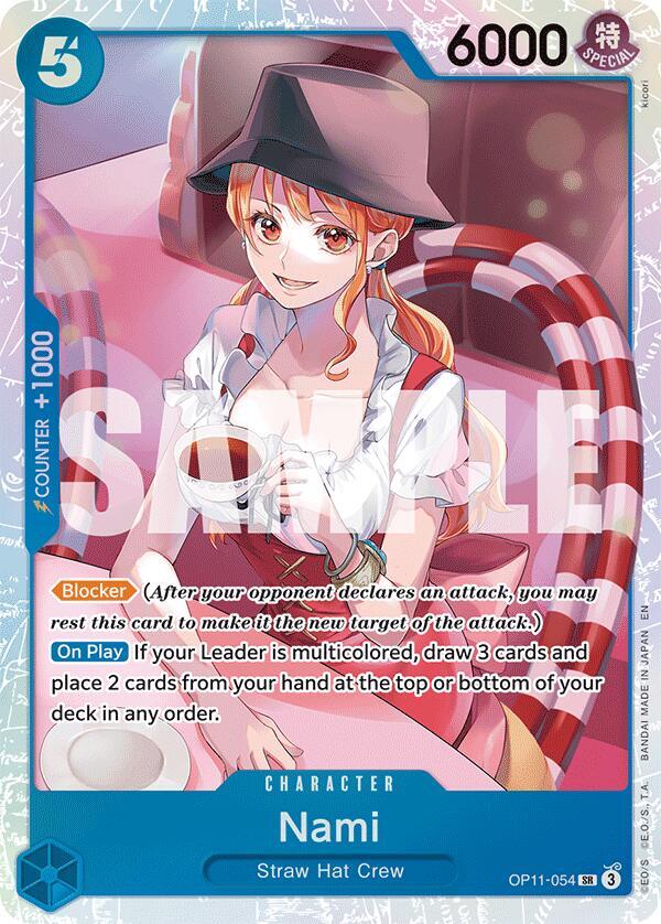 Nami (054) OP11-054 A Fist of Divine Speed Card