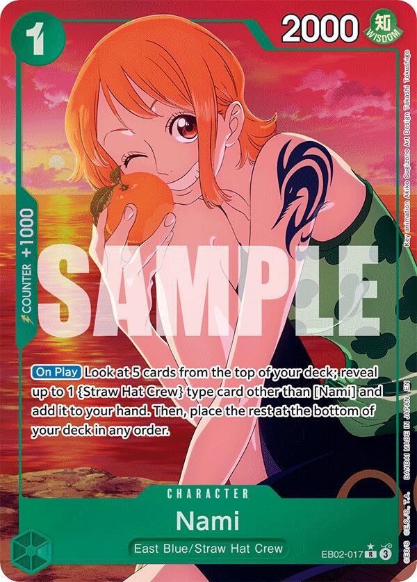 Nami (Alternate Art) EB02-017 Extra Booster: Anime 25th Collection Card