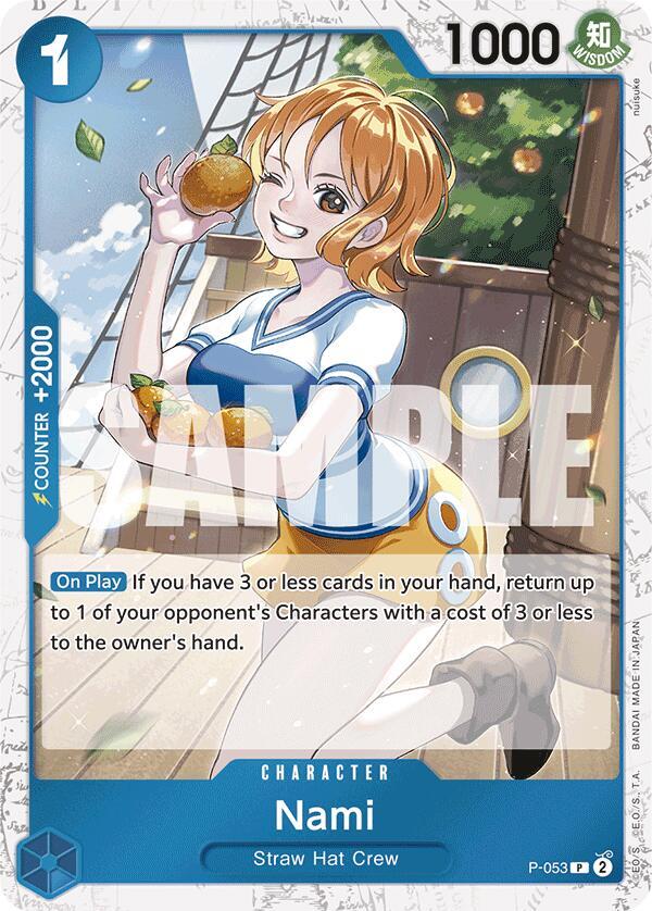 Nami (P-053) (Jolly Roger Foil) P-053 Premium Booster -The Best- Card