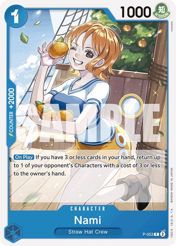 Nami (P-053) (Reprint) P-053 Premium Booster -The Best- Card