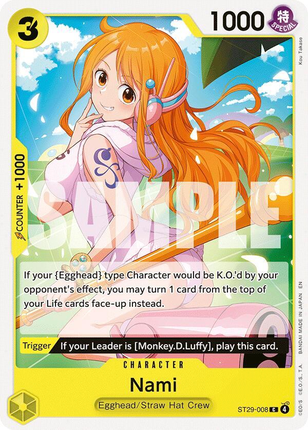 Nami ST29-008 Starter Deck 29: Egghead Card