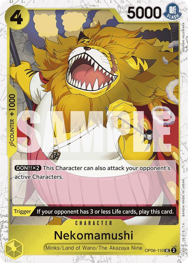 Nekomamushi (Jolly Roger Foil) OP06-110 Premium Booster -The Best- Card
