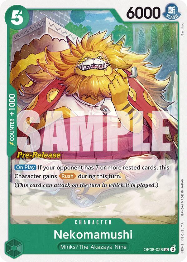 Nekomamushi OP08-028 Two Legends Pre-Release Cards Card