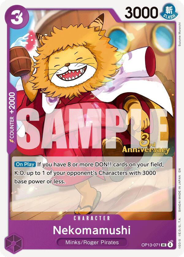 Nekomamushi OP13-071 Carrying On His Will: 3rd Anniversary Tournament Cards Card