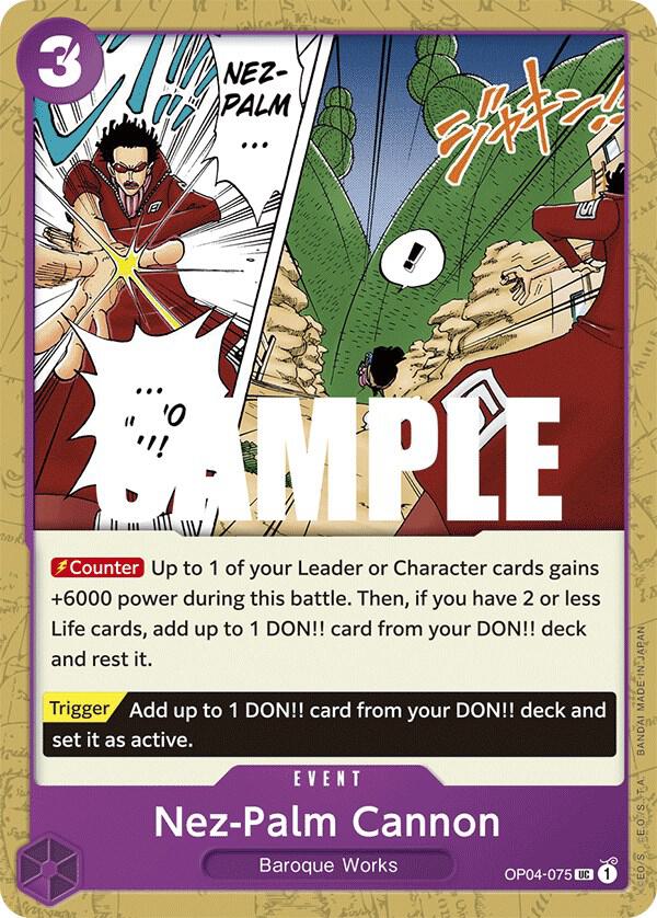 Nez-Palm Cannon OP04-075 Kingdoms of Intrigue Card