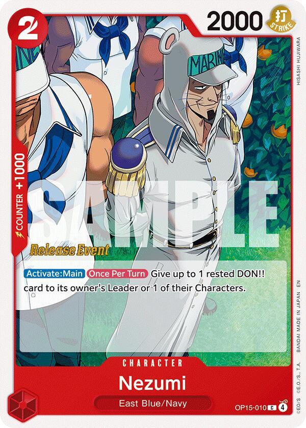 Nezumi OP15-010 Adventure on Kami's Island Release Event Cards Card