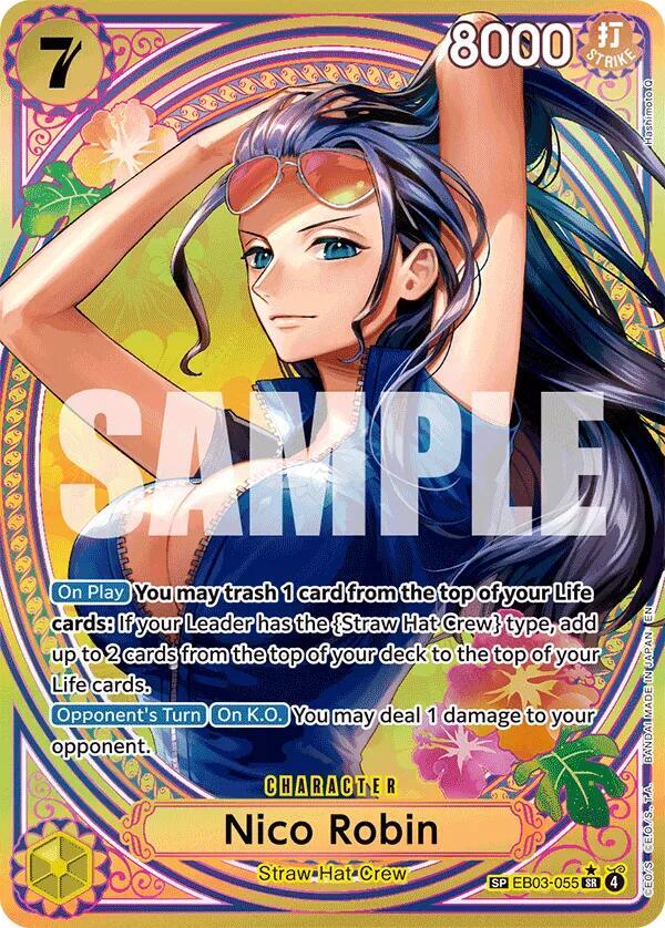 Nico Robin (055) (SP) EB03-055 Extra Booster: One Piece Heroines Edition Card
