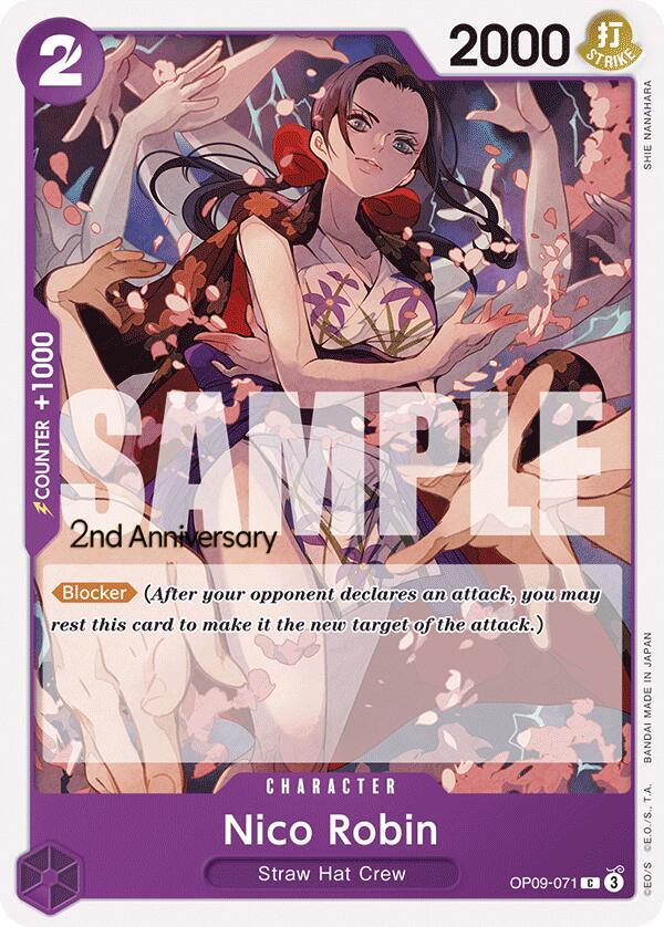 Nico Robin (071) OP09-071 Emperors in the New World: 2nd Anniversary Tournament Cards Card