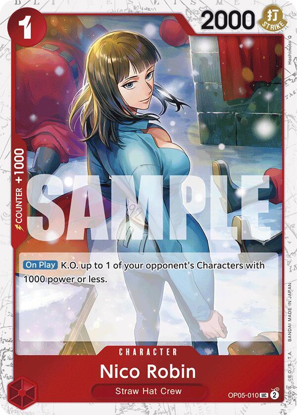 Nico Robin (Jolly Roger Foil) OP05-010 Premium Booster -The Best- Card